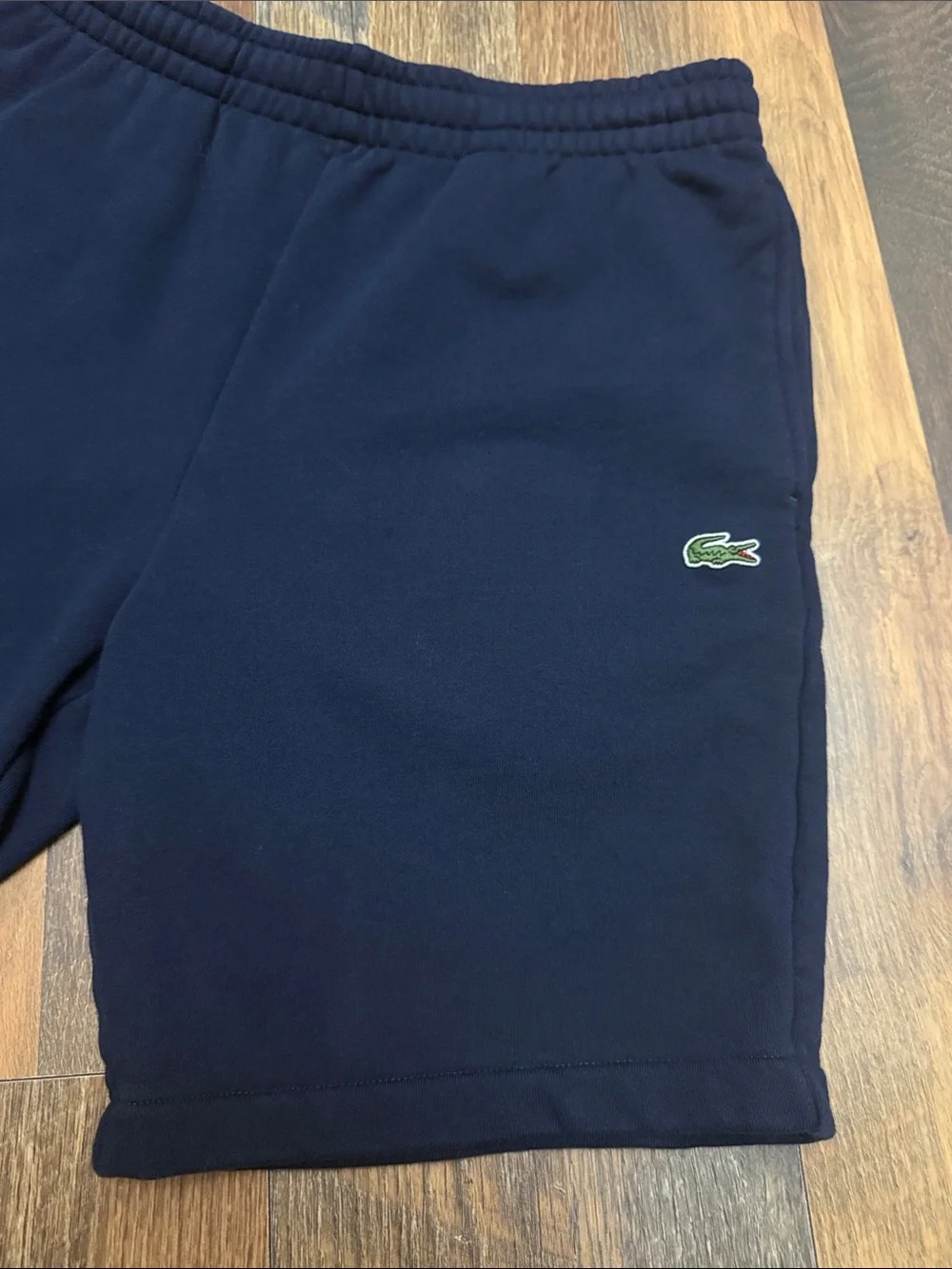 Lacoste 1927 Logo French Terry Sweat Shorts Navy Regular Fit Men’s S